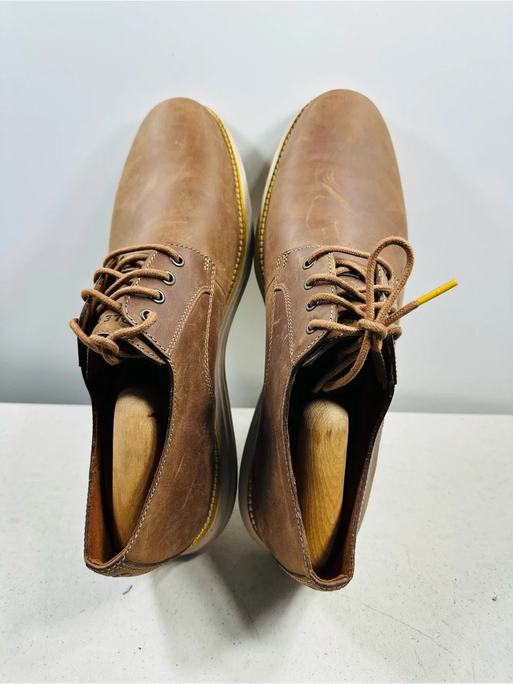 Cole Haan Original Grand Brown Leather Oxfords Men 11 M Casual Plain Toe C30305